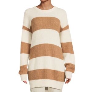 Naadam Sweater Alpaca Wool Blend Striped‎ Pullover Sz XS